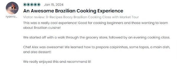where to eat in rio de janeiro - top rated 5-star review