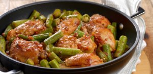 Flavorful Frango com Quiabo, a delicious chicken and okra stew infused with a blend of aromatic spices.  Brazilian Main Dishes